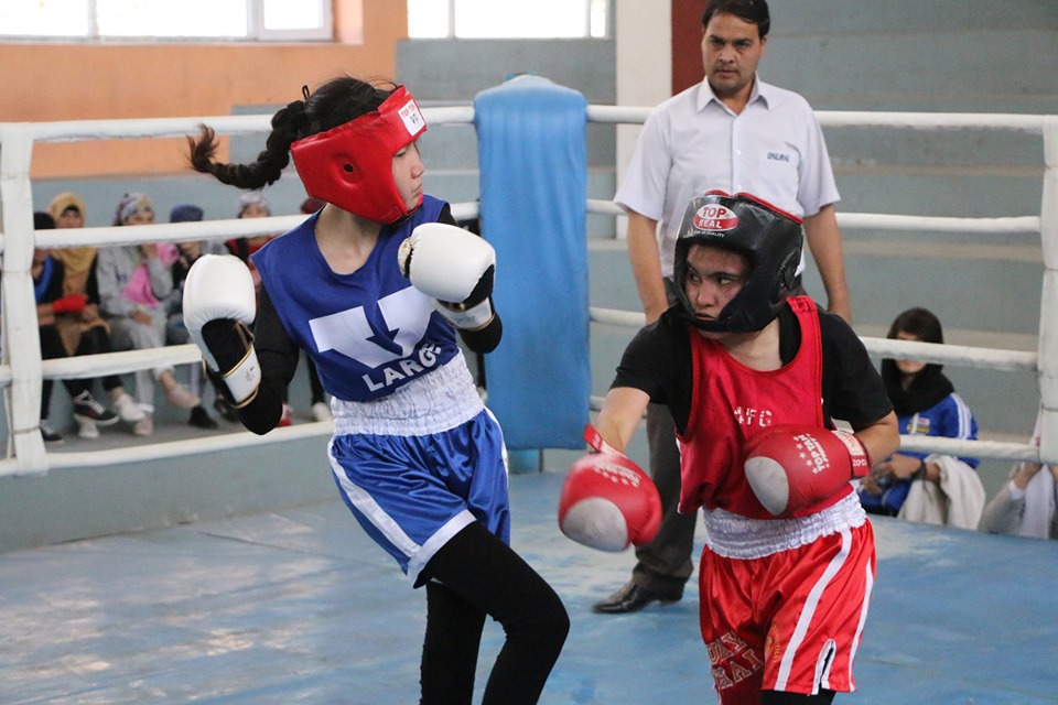 برگزاری دومین دور مسابقات منتخبه تیم ملی بکسنگ بانوان در کابل 