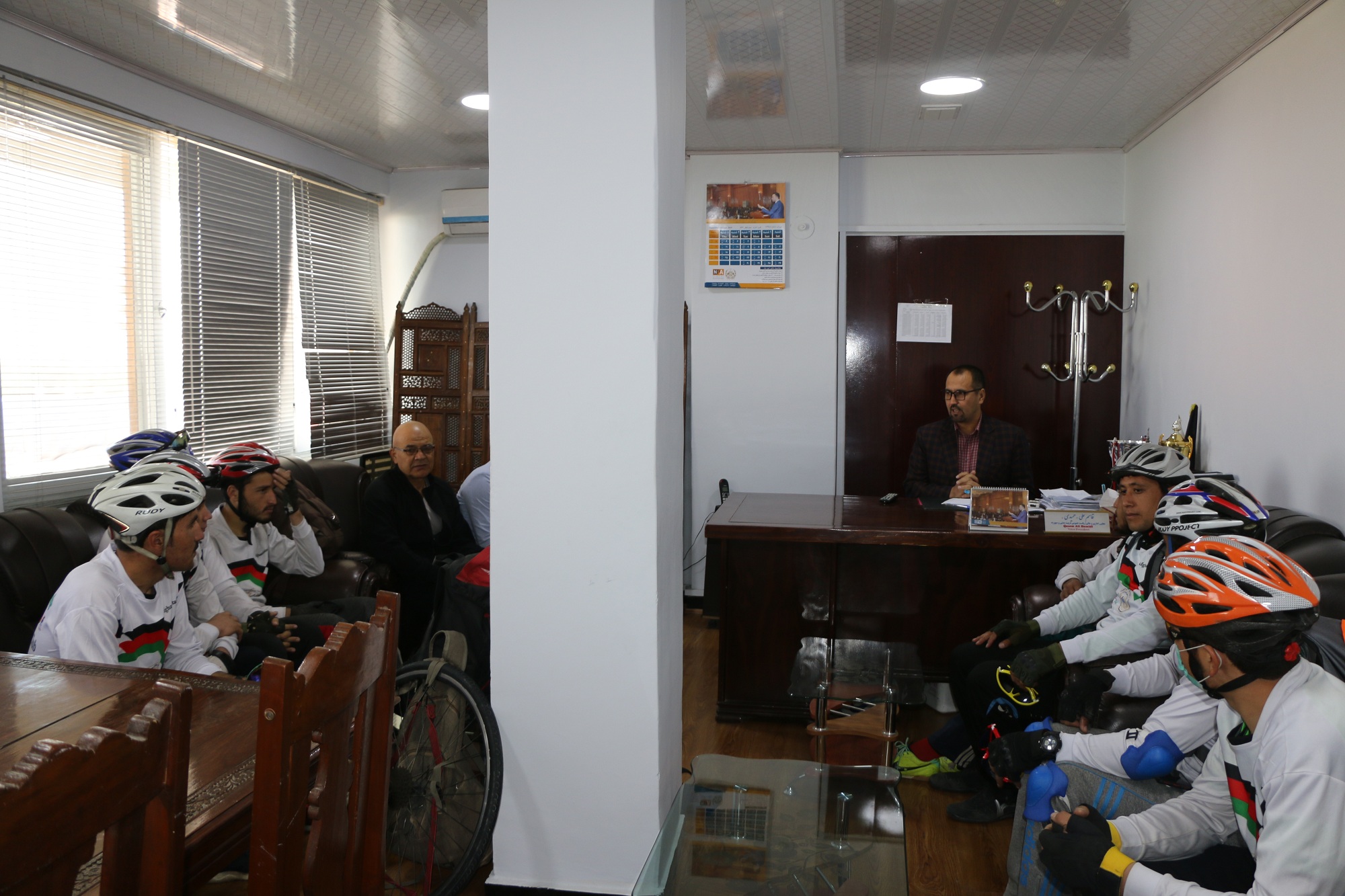 تیم دوچرخه سواران ولایت غزنی با پیام صلح به کابل رسیدند.