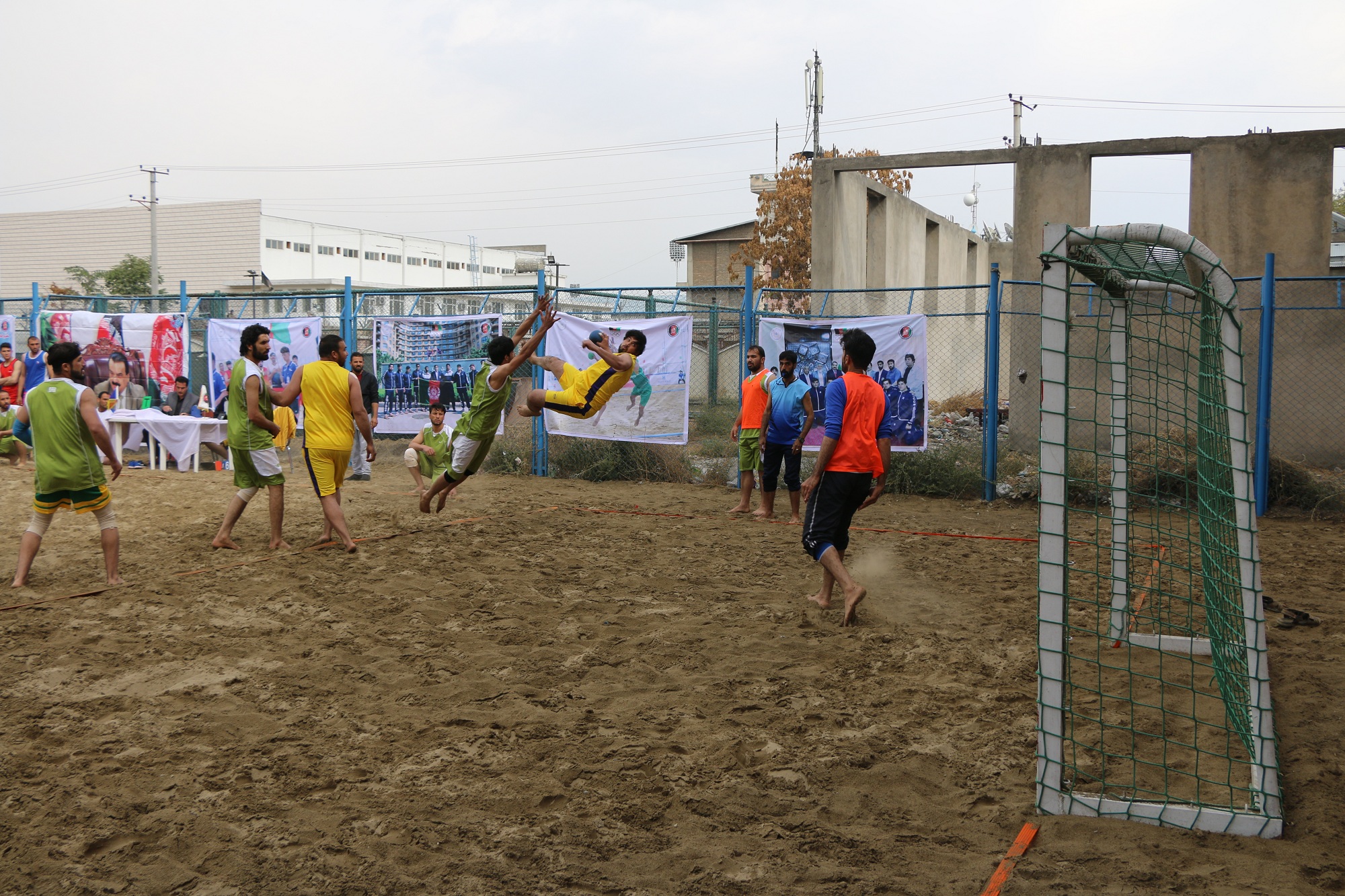 برگزاری هشتمین دور مسابقات انتخاباتی هندبال ساحلی شهر کابل .