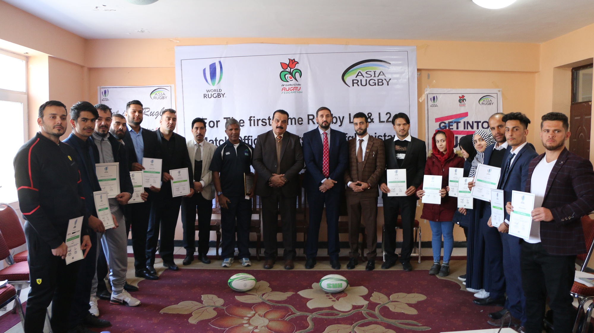 ظرفیت سازی برای آینده رگبی و فدراسیون ملی رگبی روز گذشته سیمینار آموزشی داوری را در کابل راه اندازی نمود 