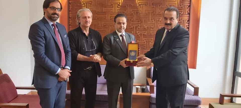 The Afghan National Olympic Committee Leadership met with the ambassador of Qatar in Kabul.