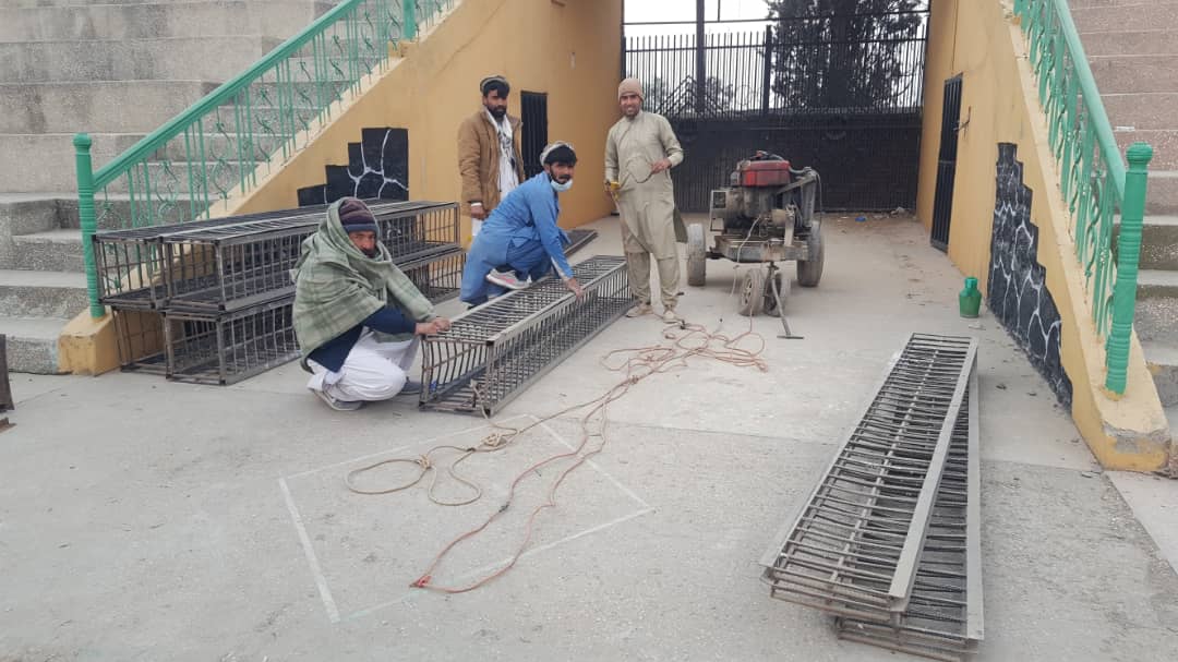 خوست: په اماني لوبغالي کې د ترمیم چارې روانې دي.