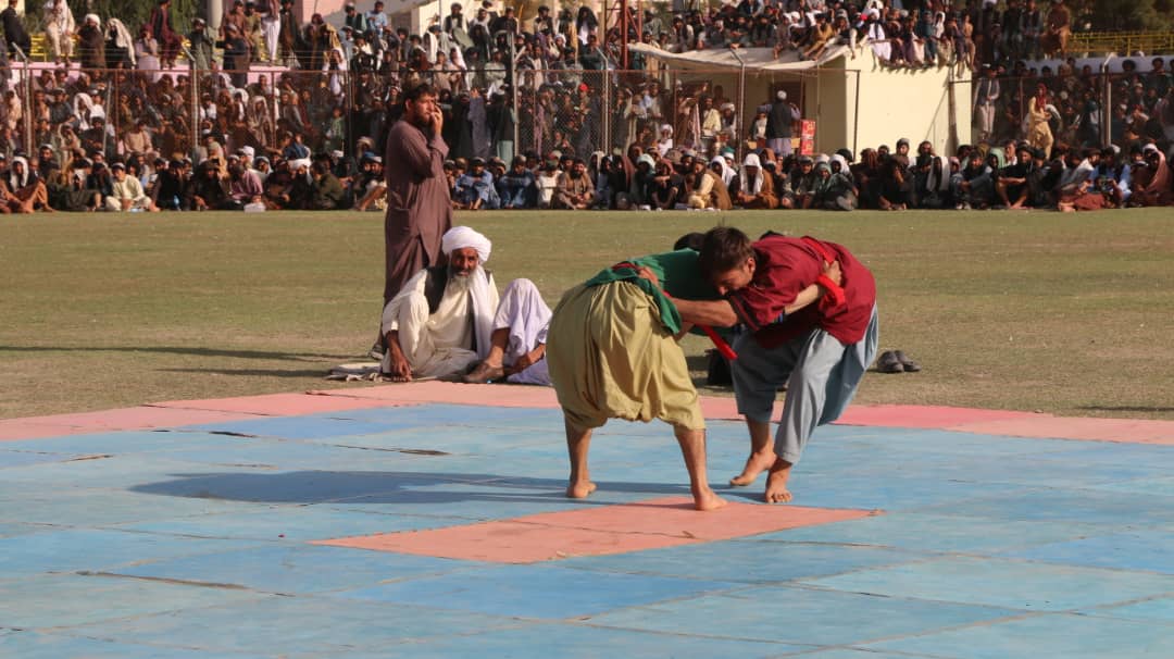مسابقات کشتی رستمی در هلمند برگزار شد