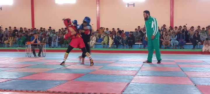 مسابقات منتخبه ووشو میان ۱۰۰ ورزشکار در غور برګزار شد