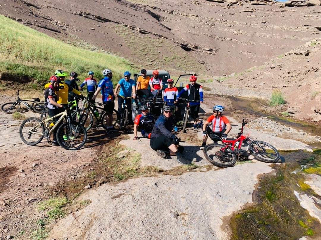 سفر ورزشکاران بایسکل رانی به ولسوالی‌های اوبه و پشتون زرغون ولایت هرات