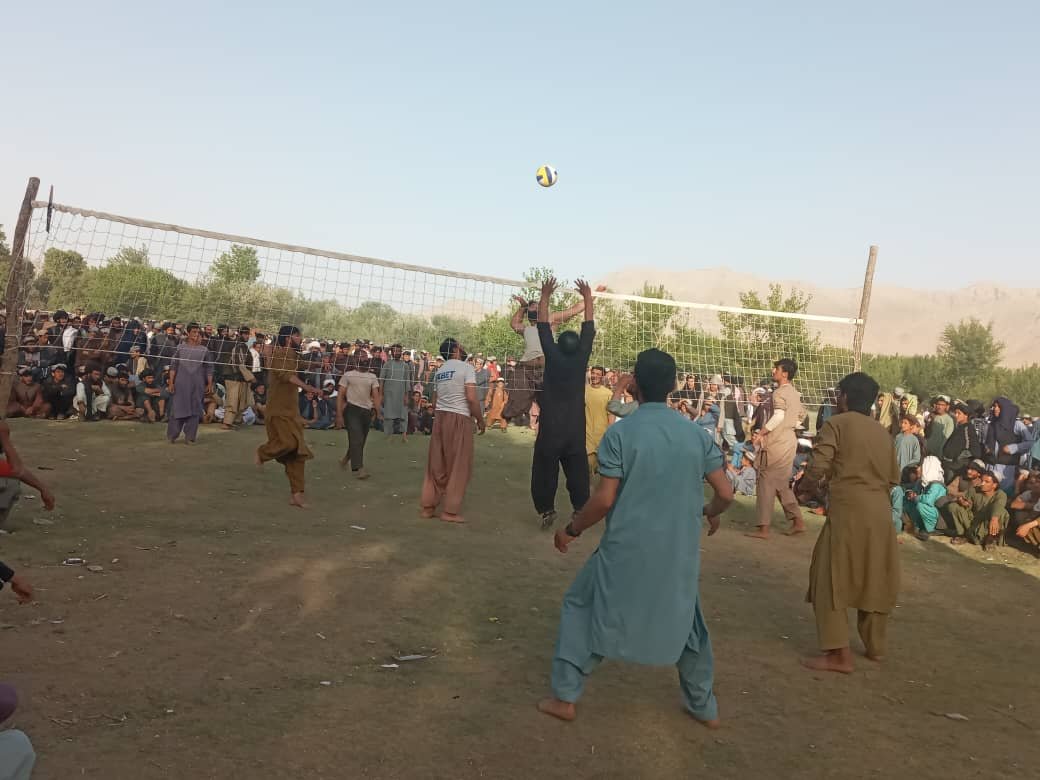 Starting of volleyball tournament in Chori district of Urezgan province