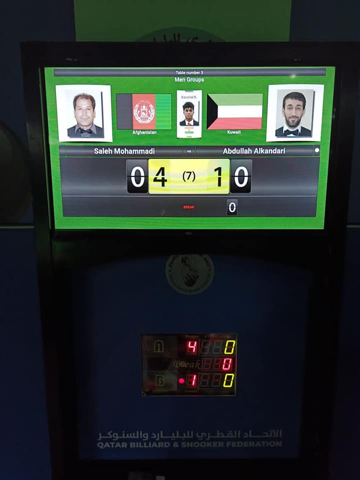 The defeat of Kuwaiti rival in the Asian Snooker Championship by Saleh Muhammad Mohammadi