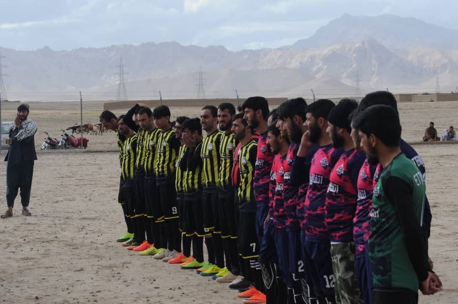 زابل؛ په شاجوی ولسوالۍ کې د ۱۶ لوبډلو ترمنځ د فوټبال سيالۍ شوې