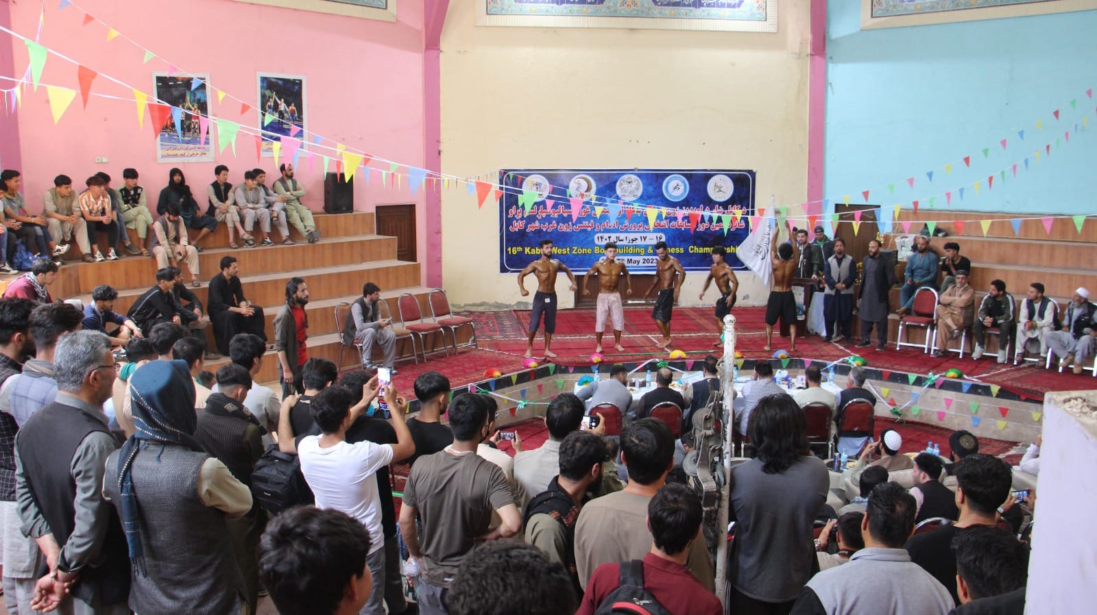 کابل؛ شانزدهمین دوره مسابقات زیبایی اندام و فتنس زون غرب شهر کابل پایان یافت