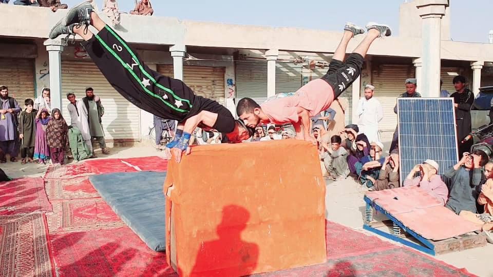 کندهار؛ په سپين بولدک ولسوالۍ کې د پارکور نندارې ترسره شوې