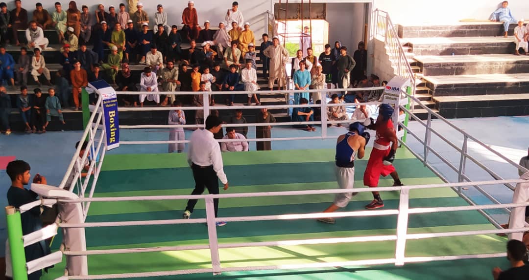 The Boxing contest between 100 athletes in Nangarhar province