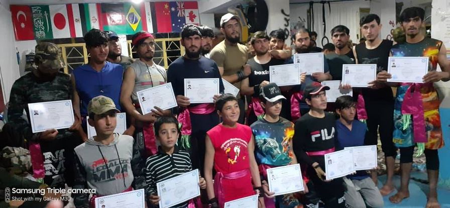 زابل؛ به ۴۰ تن از ورزشکاران قوت‌الرمی کمربند های ارتقای ظرفیت بسته شد