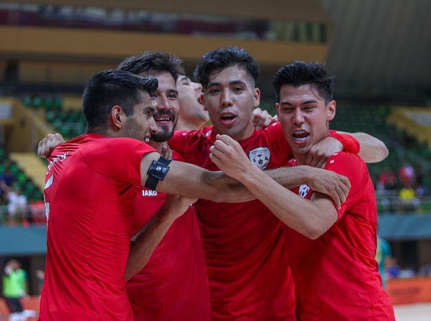 افغان فوټسال ملي لوبډله د تاریخي بریا په درشل کې ده