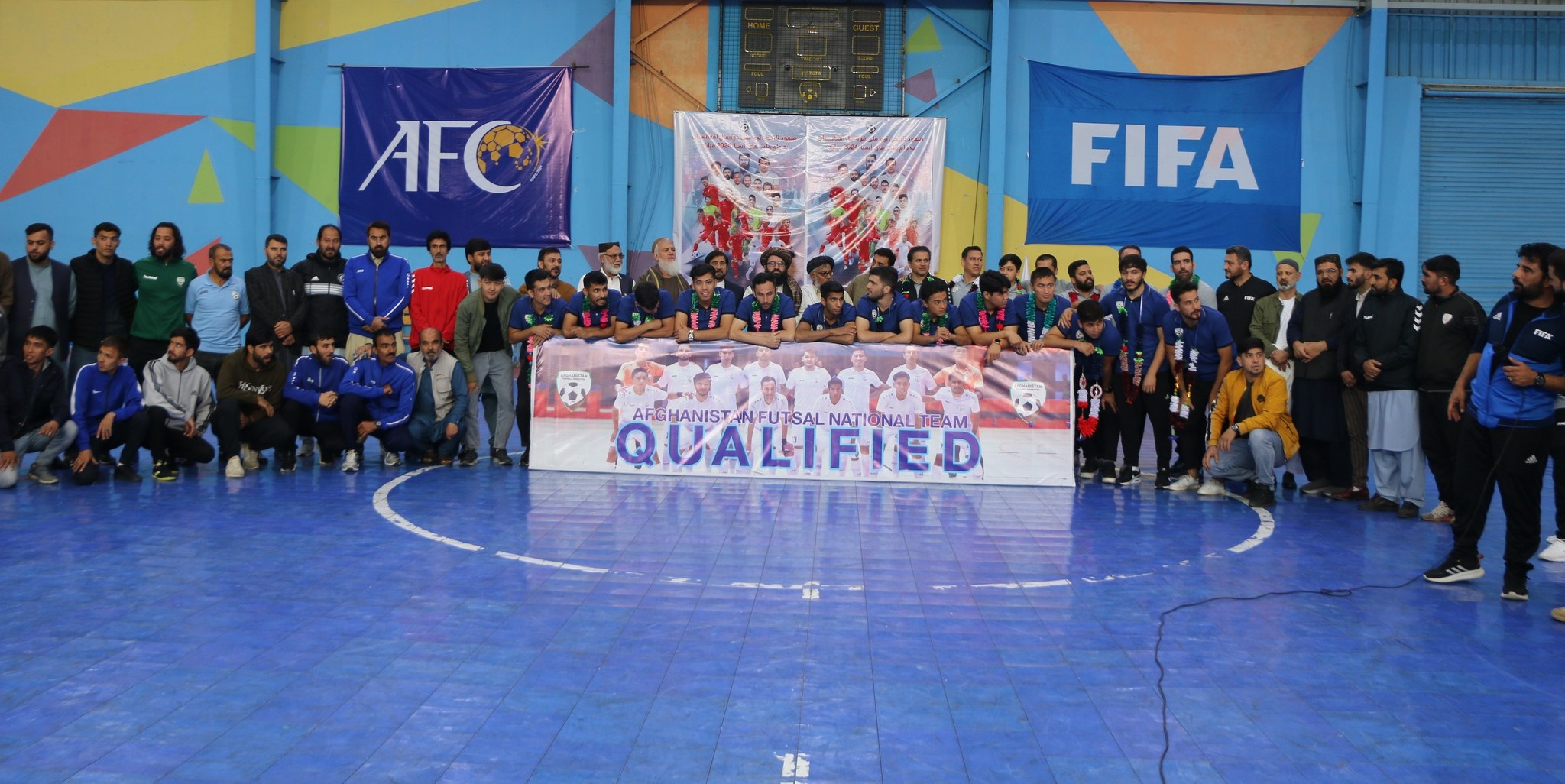 د فوتسال ملي لوبډله د اسيا ملتونو جام سیالیو ته تر لار موندنې وروسته هېواد ته راستنه شوه