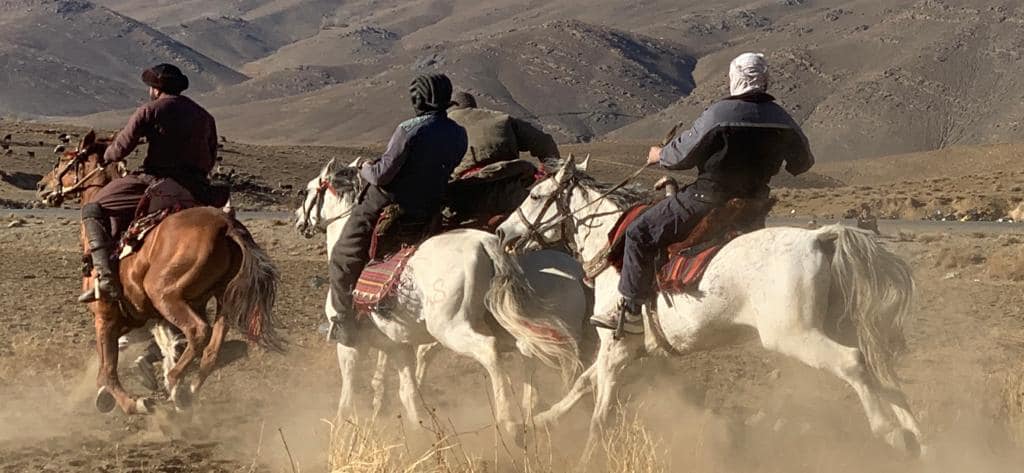 میدان وردگ؛ رقابت‌های زمستانی بزکشی در ولسوالی بهسود آغاز شد