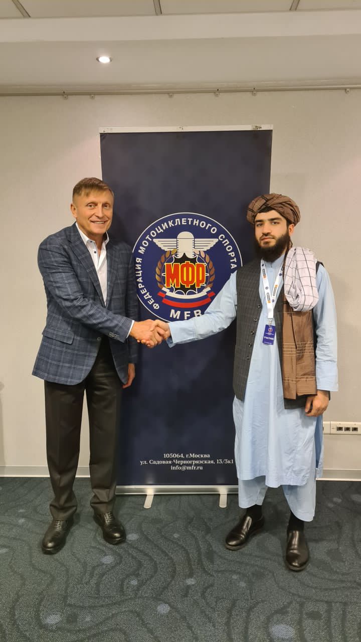 په مسکو کې د افغانستان سفارت مستشار د روسیې د موټرسایکل سپورټ په کلني کنفرانس کې ګډون وکړ