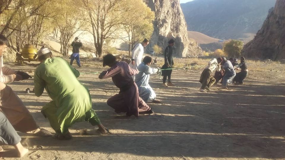 پکتیا؛ په احمدخېلو ولسوالۍ کې لومړی ځل د رسۍ کشوونې سیالۍ ترسره شوې