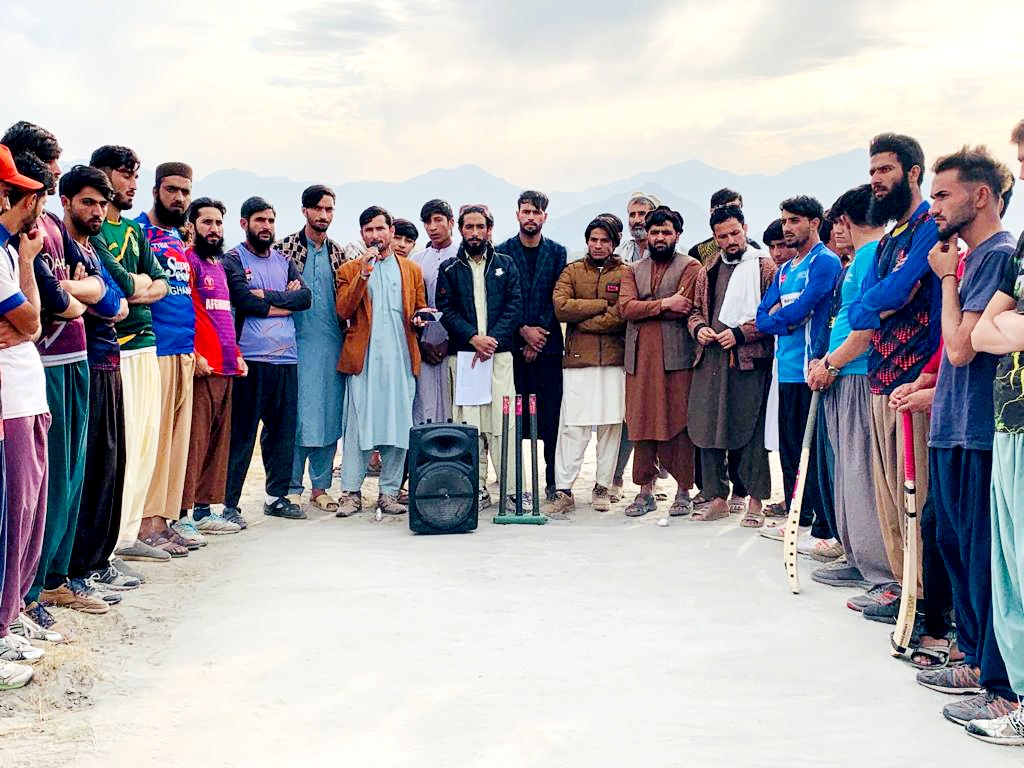 کونړ؛ په څوکۍ ولسوالۍ کې د ټېپ بال کرکټ سيالۍ پيل شوې