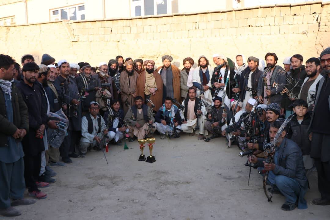 غزني مرکز نواباد؛ د ورزش ادارې د رهبري په حضور کې د نښې ويشتلو سیالۍ