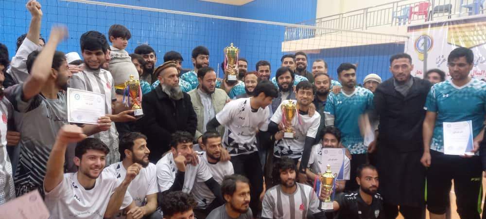 تخار؛ تالقان ښار کې د والیبال ژمنۍ سیالۍ پای ته ورسېدې
