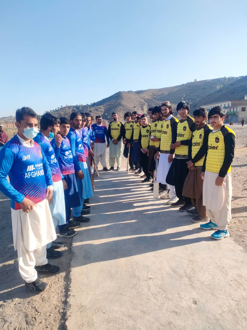 خوست؛ مسابقات تیب‌بال کرکت میان ۳۵ تیم در ولسوالی موسی خیل آغاز شد