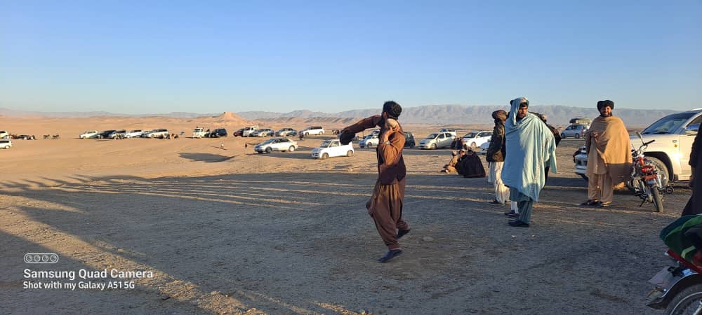 زابل؛ مرکز قلات ښار کې د ۴۰ ورزشکارانو تر منځ د تېږې اچوونې سيالۍ ترسره شوې