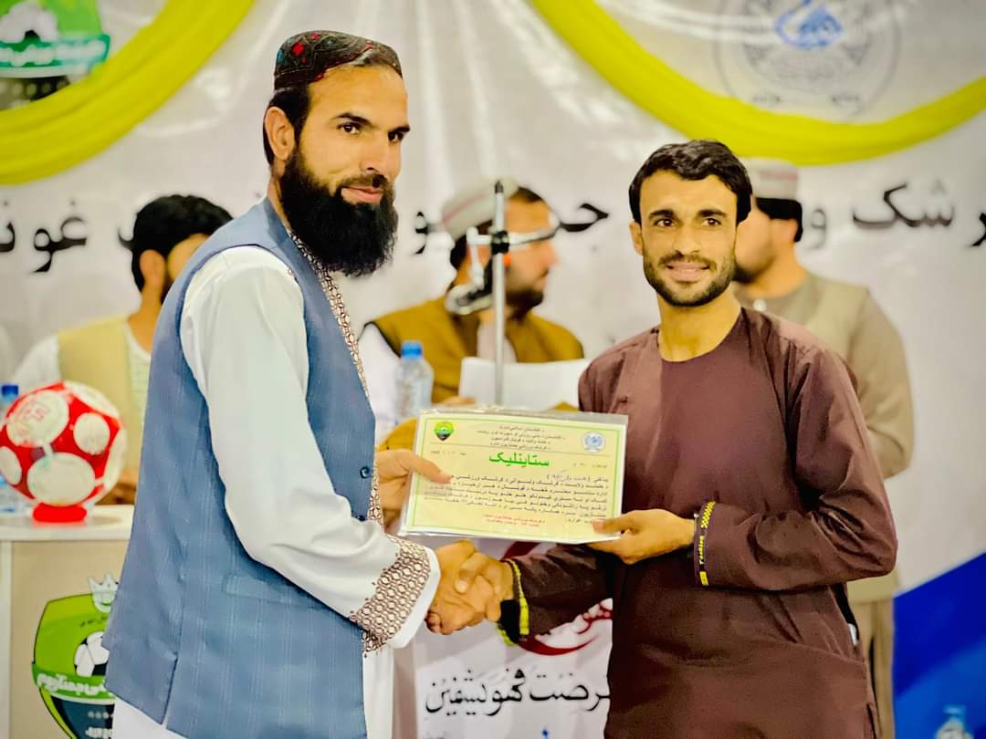 هلمند؛ گرشک ولسوالۍ کې د دوو ميليونو افغانيو په ارزښت د فوټسال جمنازيوم پرانيستل شو