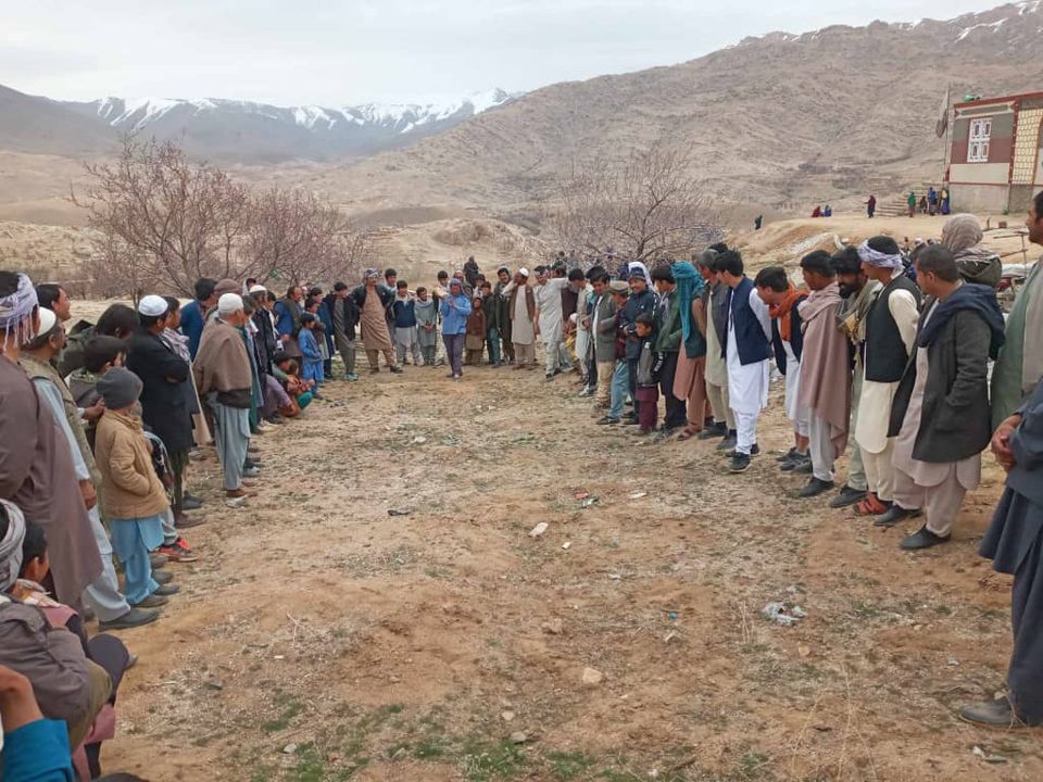 دایکندي؛ شهرستان ولسوالۍ کې د ۳۰ ورزشکارانو ترمنځ د تیږې اچوونې سیال ترسره شوې