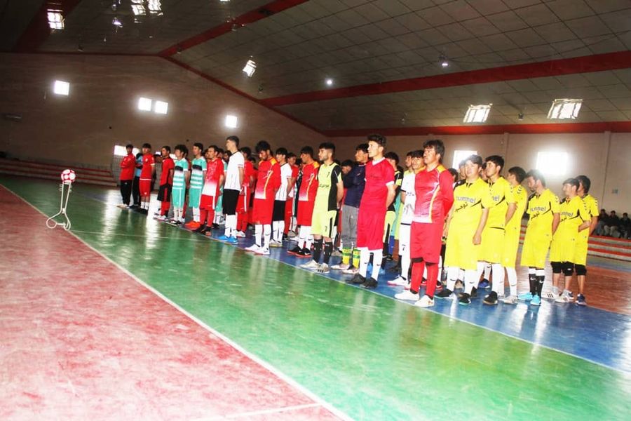 مسابقات فوتسال بین ۱۲ تیم در ولسوالی ورس بامیان برگزار شد