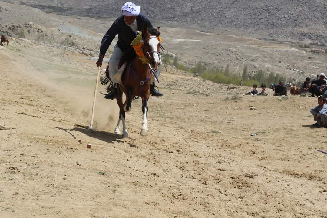 غزنی؛ مسابقات نیزه زنی با اشتراک ۱۵ ورزشکار در ولسوالی جاغوری برگزار گردید