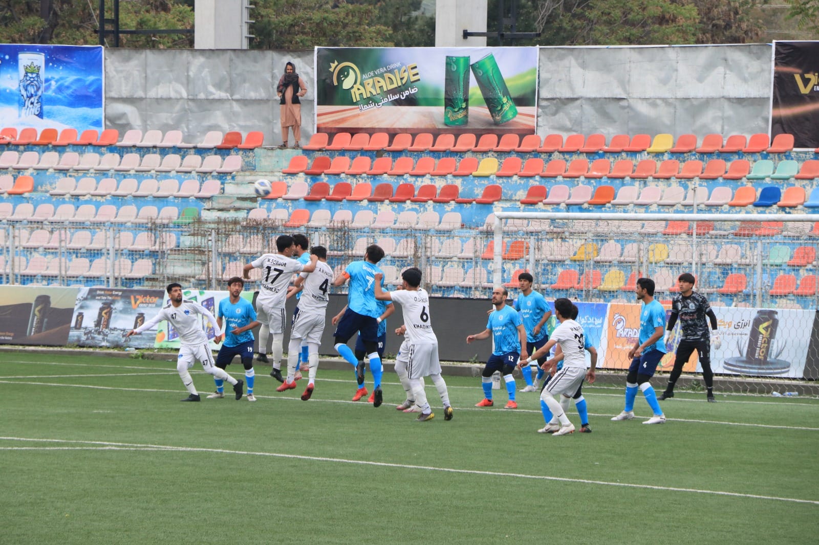 In the continuation of the third season of the National Football Champions League, the 29th and 30th match of this competition took place between the Sar sabz Yashler against Khadim F.C and the Sorkh poshan Khafi against Esteqlal Kabul.