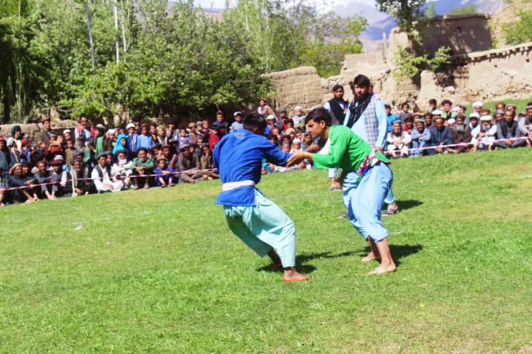 بغلان؛ مسابقات کشتی محلی میان ۵۸ ورزشکار در ولسوالی جلگه برگزار گردید