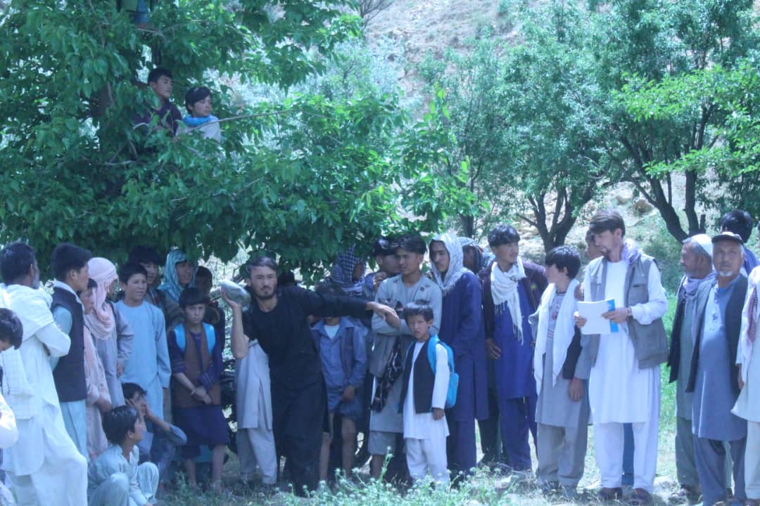 دایکندي؛ مرکز کې د ۲۵ ورزشکارانو ترمنځ د تیږې اچونې سیالۍ ترسره شوې