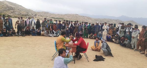 دایکندی؛ مسابقات دست کشتی با اشتراک ۱۵ ورزشکار در ولسوالی شهرستان برگزار گردید