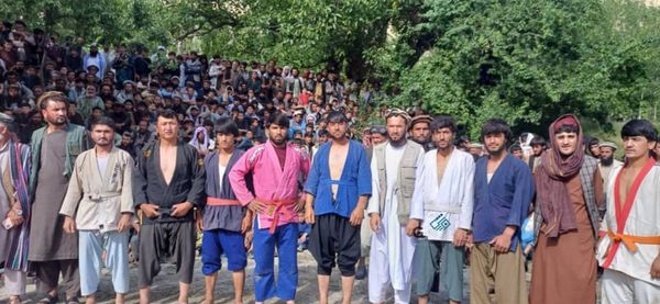 بدخشان ؛ رقابتهای کورش میان ۱۵۰ ورزشکار در ولسوالی وردوج برگزار شد