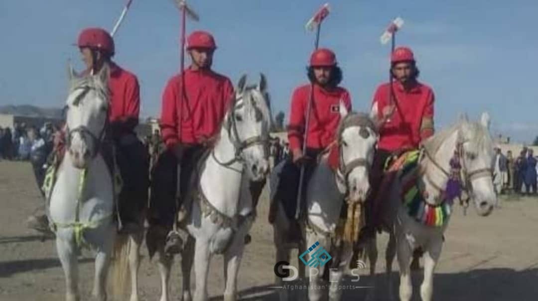 خوست؛ ځاځي میدان ولسوالۍ کې د دریوو لوبډلو ترمنځ د نیزه وهنې سیالۍ ترسره شوې