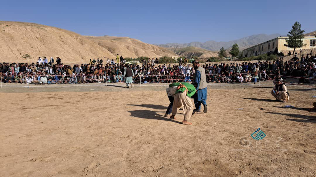 بغلان؛ مسابقات پهلوانی کورش با اشتراک ‍۱۳۰ ورزشکار در ولسوالی نهرین برگزار گردید