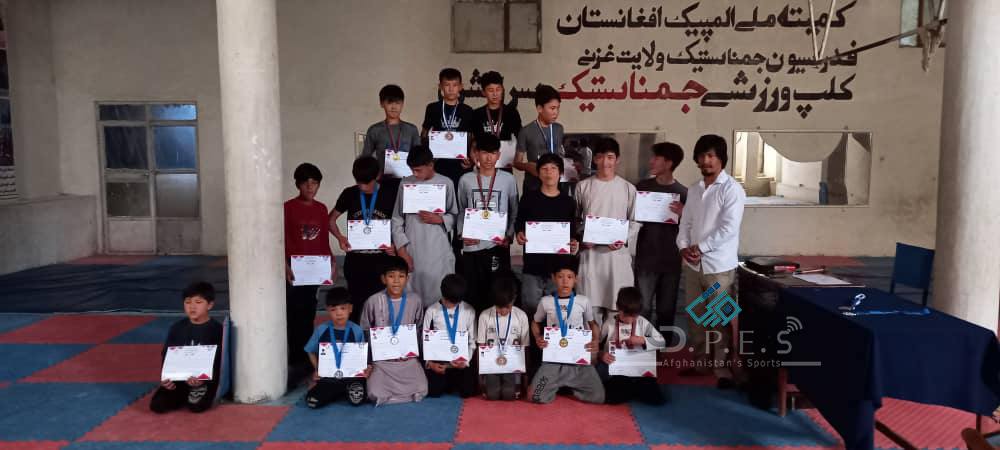 مسابقات تشویقی جمناستیک میان ۲۴ تن در غزنی برگزار شد