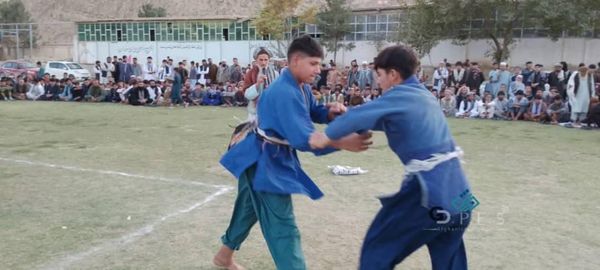 بغلان؛ رقابت‌های کورش میان ۳۶ ورزشکار در شهر پلخمری برگزار شد