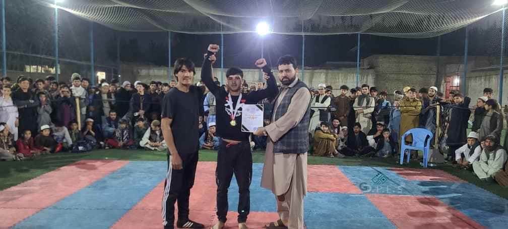 بلخ؛ په شولګرې ولسوالۍ کې د ۳۰ ورزشکارانو ترمنځ د فول رزم سیالۍ ترسره شوې