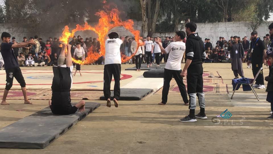 ننگرهار کې ۲۰ تنو ورزشکارانو له لوري د جمناسټیک نمايشات ترسره شول