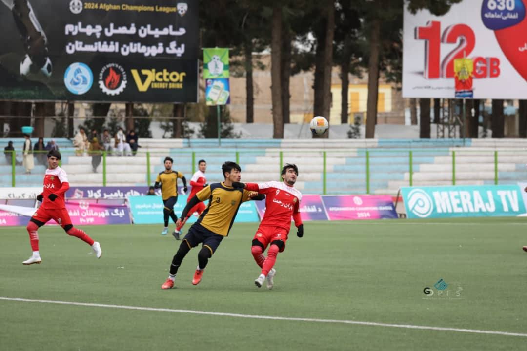 هفته دهم لیگ قهرمانان فوتبال کشور در ولایت هرات با دو بازی پیگیری شد