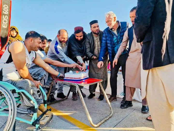 د ننګرهار ولایت په جلال باد ورزشي سټډیوم کې د ویلچر باسکټبال نوی میدان جوړ شو