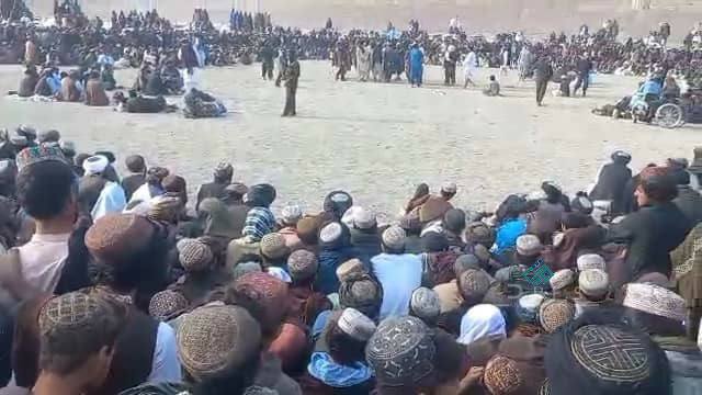 زابل؛ مرکز قلات ښار کې د ۱۰۰ ورزشکارانو ترمنځ د سیمه ییزې غېږ نیونې سیالۍ ترسره شوې