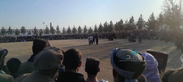 کندز؛ چهاردرې ولسوالۍ کې د ۷۵ ورزشکارانو ترمنځ د کورش سیالۍ ترسره شوې
