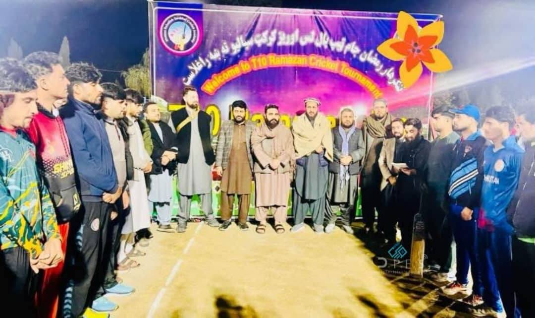 ننگرهار کې د ۴۰ لوبډلو ترمنځ د رمضان جام په نوم د ټېپ بال کرېکټ سيالۍ پيل شوې