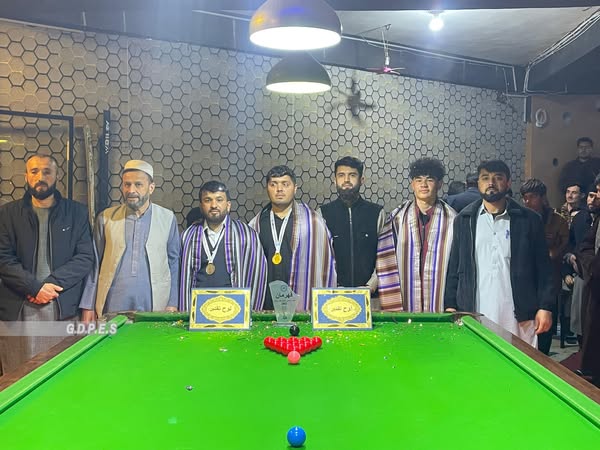 پايان تورنمنت سنوکر تحت نام جامی رمضانی ولايت سرپل