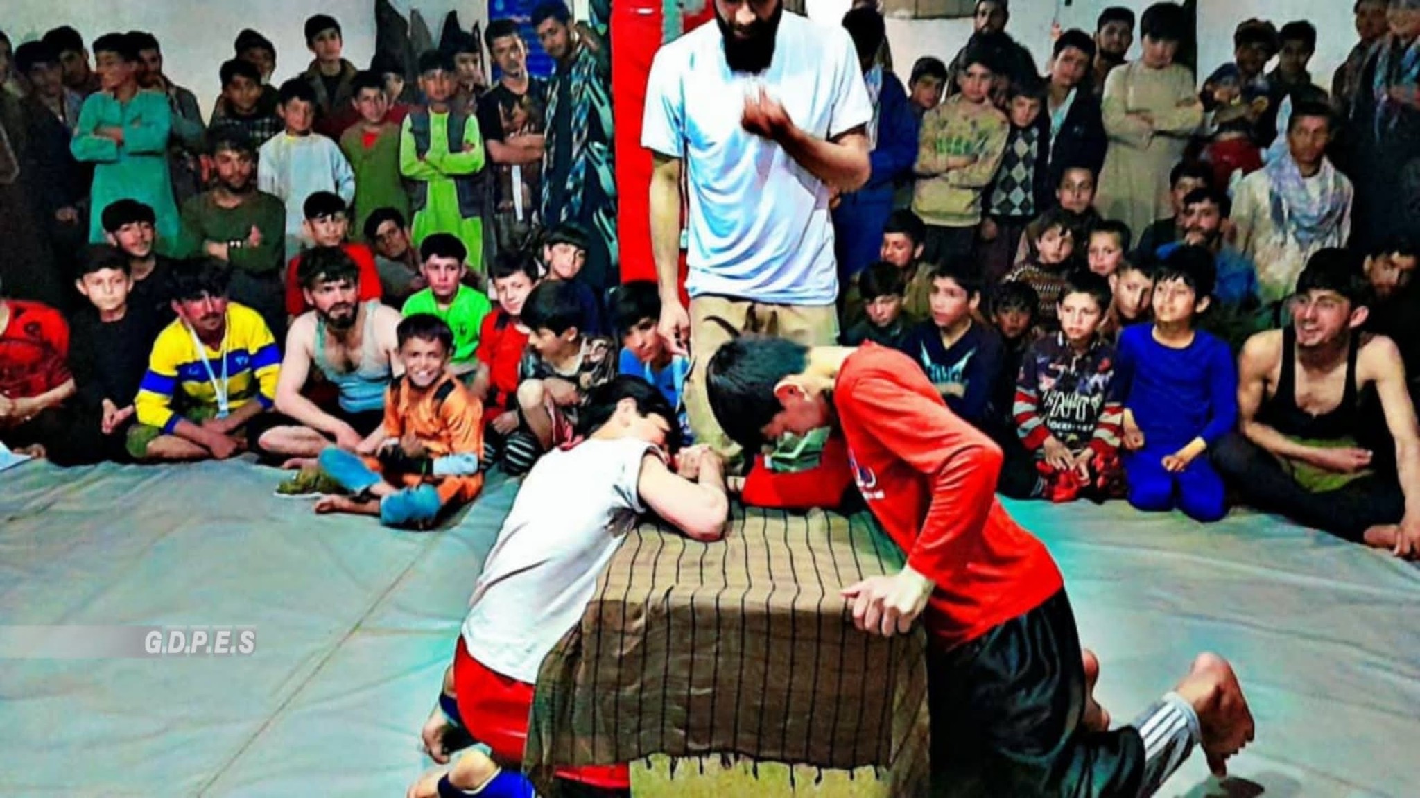 برگزاری مسابقات دست کشتی میان ۱۴ تن در ولسوالی حصه اول کوهستان کاپيسا