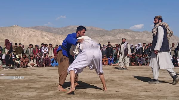 برگزاری پهلوانی محلی در ولسوالی نهرین ولایت بغلان