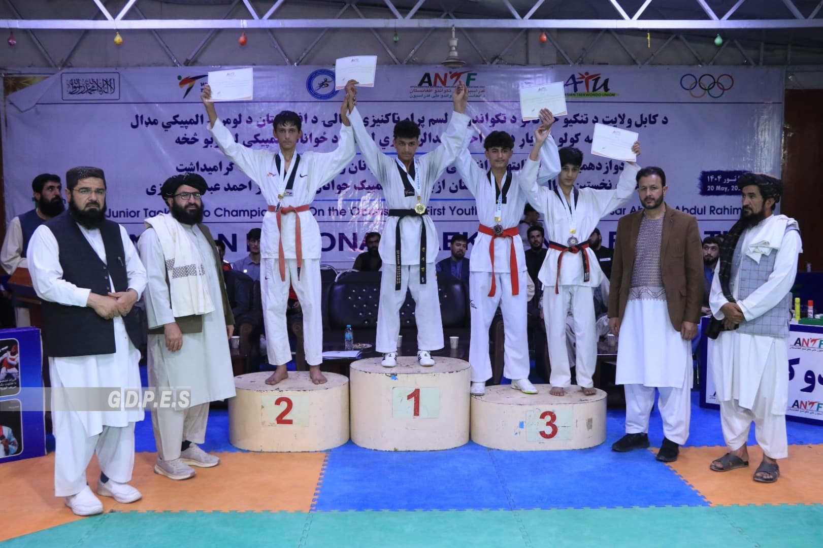 کابل کې د ۱۲۰ ورزشکارانو ترمنځ د تکواندو نویو ځوانانو دولسم پړاو ټاکنیزې سیالۍ پيل شوې